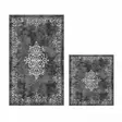 Badrumsmatta Set Mijölnir Grå 100% Polyester Halkfri Antibakteriell 50x60 cm & 60x100 cm - Badrumsmattor och våtrumsmattor - 8683342421430 - 1