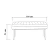 Matbord Hanah Home Vina 0900 Furu Spånskiva 130x77x80 cm - Matbord - 8682870774070 - 14