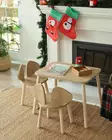 Barnbord Hanah Home Mickey Two Chair Set Brun MDF Massivt Trä 50x60x45 cm - Barnmöbler - 8684282975540 - 2