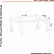 Matbord Hanah Home Veyron Travertin Sandsten Spånskiva 145x76,2x85 cm - Matbord - 8684283018390 - 8