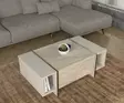Soffbord Hanah Home Veyron Travertin Sandsten Spånskiva 103,8x37,3x60 cm - Soffbord - 8684283018260 - 3