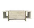Soffbord Hanah Home Veyron Travertin Sandsten Spånskiva 103,8x37,3x60 cm - Soffbord - 8684283018260 - 8