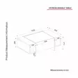 Soffbord Hanah Home Veyron Travertin Sandsten Spånskiva 103,8x37,3x60 cm - Soffbord - 8684283018260 - 10