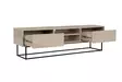 TV-bänk Hanah Home Escape 180 Travertin Svart Spånskiva 180x50x40 cm - TV-bänkar - 8684283111220 - 8