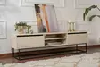 TV-bänk Hanah Home Escape 180 Travertin Svart Spånskiva 180x50x40 cm - TV-bänkar - 8684283111220 - 5