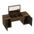 Sminkbord Hanah Home Mercan Ljus Valnöt Antracit Spånskiva 100x74,1x35,5 cm - Toalettbord - 8684282529170 - 1