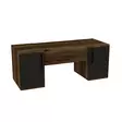 Sminkbord Hanah Home Mercan Ljus Valnöt Antracit Spånskiva 100x74,1x35,5 cm - Toalettbord - 8684282529170 - 5