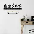 Väggdekor Metall Wallity Music Band Svart Metall 60x25 cm - Klädhängare - 8684282463290 - 3