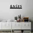 Väggdekor Metall Wallity Music Band Svart Metall 60x25 cm - Klädhängare - 8684282463290 - 4