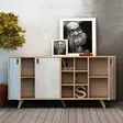 Konsolbord Hanah Home Prilika Ek Vit Spånskiva 140x89x40 cm - Byråer och skåp - 8681875126730 - 4