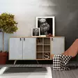 Konsolbord Hanah Home Prilika Ek Vit Spånskiva 140x89x40 cm - Byråer och skåp - 8681875126730 - 2