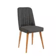 Stol Hanah Home Stormi Furu Antracit Spånskiva Linne 47x89x46 cm - Stolar - 8683342721950 - 1