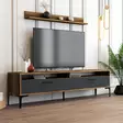 TV-bänk Hanah Home Istanbul Valnöt Antracit Spånskiva 180x47x35 cm - TV-bänkar - 8683342718950 - 3