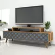 TV-bänk Hanah Home Chalcedony Valnöt Spånskiva 140x48,8x41,8 cm - TV-bänkar - 8681875184440 - 2