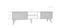 TV-bänk Hanah Home Egg Vit Valnöt Spånskiva 180x53x35 cm - TV-bänkar - 8681875507720 - 6