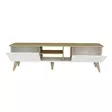 TV-bänk Hanah Home Egg Vit Valnöt Spånskiva 180x53x35 cm - TV-bänkar - 8681875507720 - 5