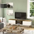 TV-bänk Hanah Home Egg Vit Valnöt Spånskiva 180x53x35 cm - TV-bänkar - 8681875507720 - 2
