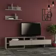 TV-bänk Hanah Home Gara Ljus Mocca Spånskiva 180x42x32 cm - TV-bänkar - 8681181862780 - 2