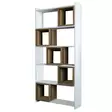 Bokhylla Hanah Home White Valnöt Spånskiva 80x170x22 cm - Bokhyllor - 8681875207750 - 1