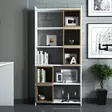 Bokhylla Hanah Home White Valnöt Spånskiva 80x170x22 cm - Bokhyllor - 8681875207750 - 4