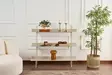 Förvaringsskåp Hanah Home Shb015B Taupe Metall 120x34x106 cm - Vägghyllor - 8684283715190 - 2