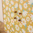 Förvaringsskåp Hanah Home Multilüx Posy Sonomo Gul Vit Spånskiva 95x111x36 cm - Skåp och byråer - 8683743426010 - 4
