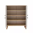 Förvaringsskåp Hanah Home Multilüx Posy Sonomo Gul Vit Spånskiva 95x111x36 cm - Skåp och byråer - 8683743426010 - 7
