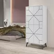 Förvaringsskåp Hanah Home Dune Vit Spånskiva 62,6x136x35,6 cm - Skåp och byråer - 8683743797950 - 3