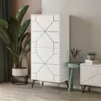 Förvaringsskåp Hanah Home Dune Vit Spånskiva 62,6x136x35,6 cm - Skåp och byråer - 8683743797950 - 5