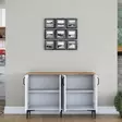 Förvaringsskåp Hanah Home JE162 Vit Valnöt Spånskiva 120x78,6x40 cm - Skåp och byråer - 8684283108800 - 6