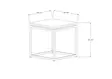 Soffbord Hanah Home Leylak Svart Spånskiva Metall 45x45,5x45 cm - Soffbord - 8682870763760 - 4