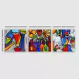 Canvastavla Wallity Flerfärgad Canvas 30x90 cm 3 Delar - Tavlor och ramar - 8681875791730 - 3