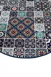 Badrumsmatta Mijölnir Flerfärgad 100% Polyester Antibakteriell Halkfri Maskintvättbar 80 cm - Badrumsmattor och våtrumsmattor - 8683342286220 - 2