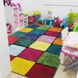 Gångmatta Conceptum Renkli Kare Flerfärgad Polypropen 100x300 cm - Stora och medelstora mattor - 8683342696050 - 3