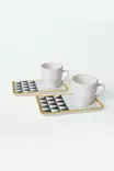 Kaffekoppar Set Hermia Flerfärgad Keramik 4 Delar - Kaffe- och teserviser - 8684282802020 - 1