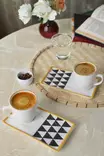 Kaffekoppar Set Hermia Flerfärgad Keramik 4 Delar - Kaffe- och teserviser - 8684282802020 - 2