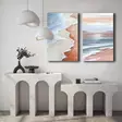 Canvastavla Wallity Flerfärgad Canvas 95x70 cm 2 Delar - Tavlor och ramar - 8684282625520 - 3