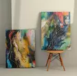 Canvastavla Wallity Flerfärgad Canvas 70x100 cm 2 Delar - Tavlor och ramar - 8684282412090 - 2