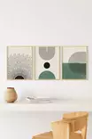 Inramad Tavla Wallity Flerfärgad MDF 33x48 cm 3 Delar - Tavlor och ramar - 8684283135530 - 2