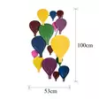 Väggdekor Metall Wallity Kapadokya Flerfärgad Metall 53x100x7 cm - Dekorationer, prydnadsföremål - 8683342852890 - 8