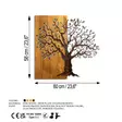 Väggdekor Trä Wallity Mysterious Tree Flerfärgad Trä/Metall 60x58x3 cm - Dekorationer, prydnadsföremål - 8683742935360 - 9
