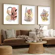 Inramad MDF-tavla Wallity Flerfärgad MDF 50x70 cm 3 Delar - Tavlor och ramar - 8684282633730 - 3