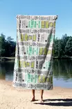 Strandhandduk Mijölnir Flerfärgad Mikrofilament 70x130 cm - Handdukar - 8684282665670 - 4