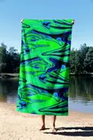 Strandhandduk Mijölnir Flerfärgad Mikrofilament 70% Polyester 30% Polyamid 90x150 cm - Handdukar - 8684282666110 - 3