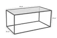 Soffbord Hanah Home Lizbon Svart Glas 90x40x50 cm - Soffbord - 8684282055990 - 9