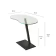 Soffbord Hanah Home Fagioli Svart Härdat Glas 70x75x40 cm - Soffbord - 8683743040940 - 1