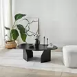 Soffbord Hanah Home Rock Svart Spånskiva 100x35x60 cm - Soffbord - 8684283515240 - 2
