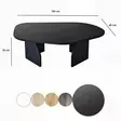 Soffbord Hanah Home Rock Svart Spånskiva 100x35x60 cm - Soffbord - 8684283515240 - 10