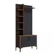 Hallmöbel Hanah Home Viyana D Valnöt Antracit Spånskiva 90x200x35 cm - Klädhängare - 8683342170390 - 1