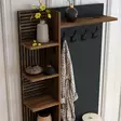 Hallmöbel Hanah Home Viyana D Valnöt Antracit Spånskiva 90x200x35 cm - Klädhängare - 8683342170390 - 5